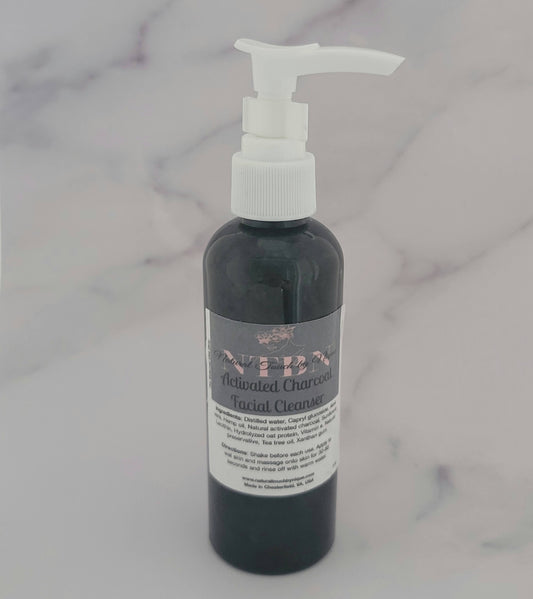 Activated charcoal w/ tea tree facial cleanser