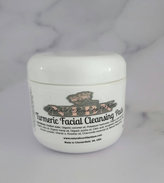 Turmeric facial cleansing pads