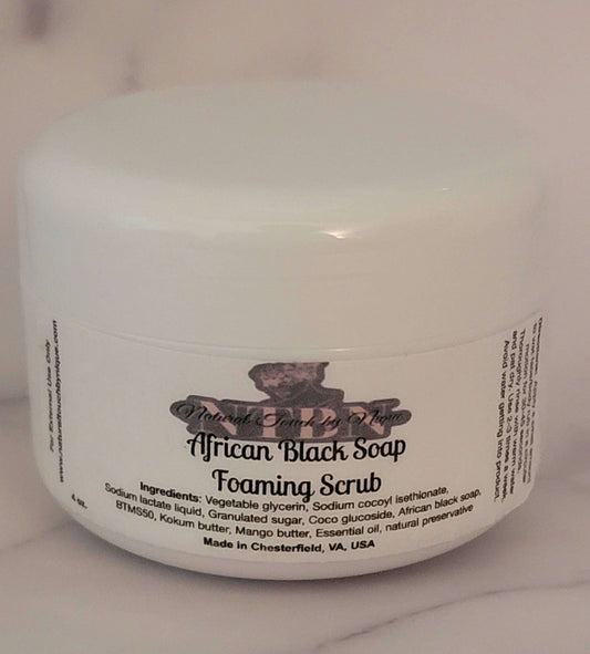 African Black soap foaming scrub