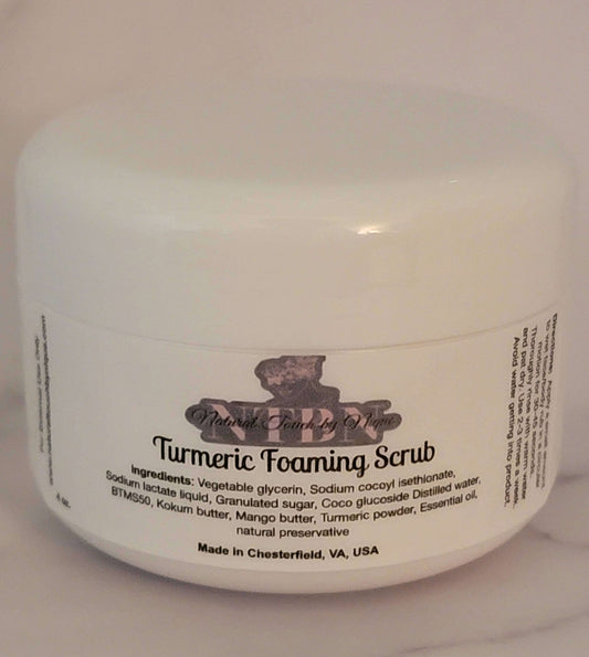 Turmeric foaming scrub