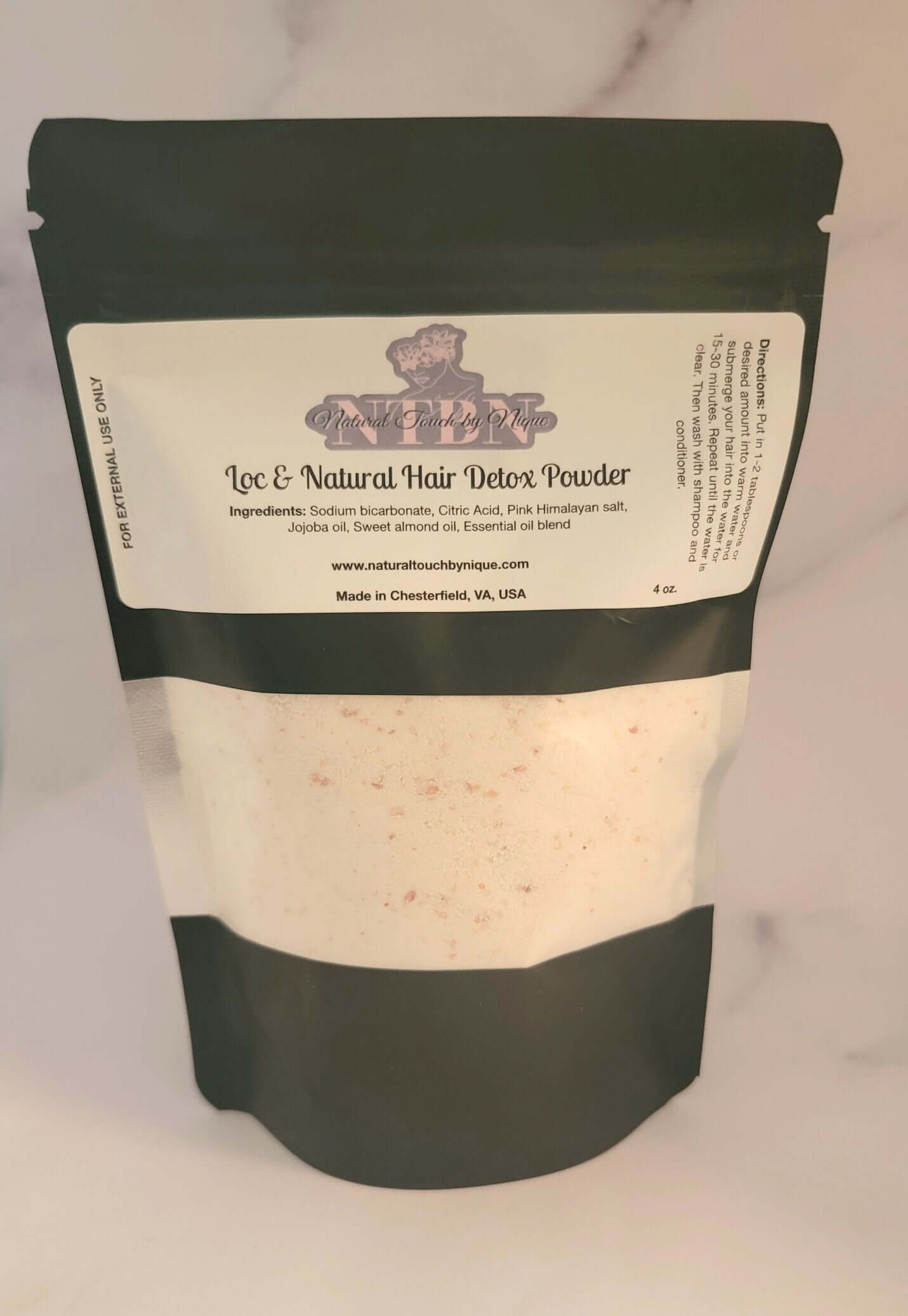 Loc and Natural Hair Detox Powder – Natural Touch by Nique